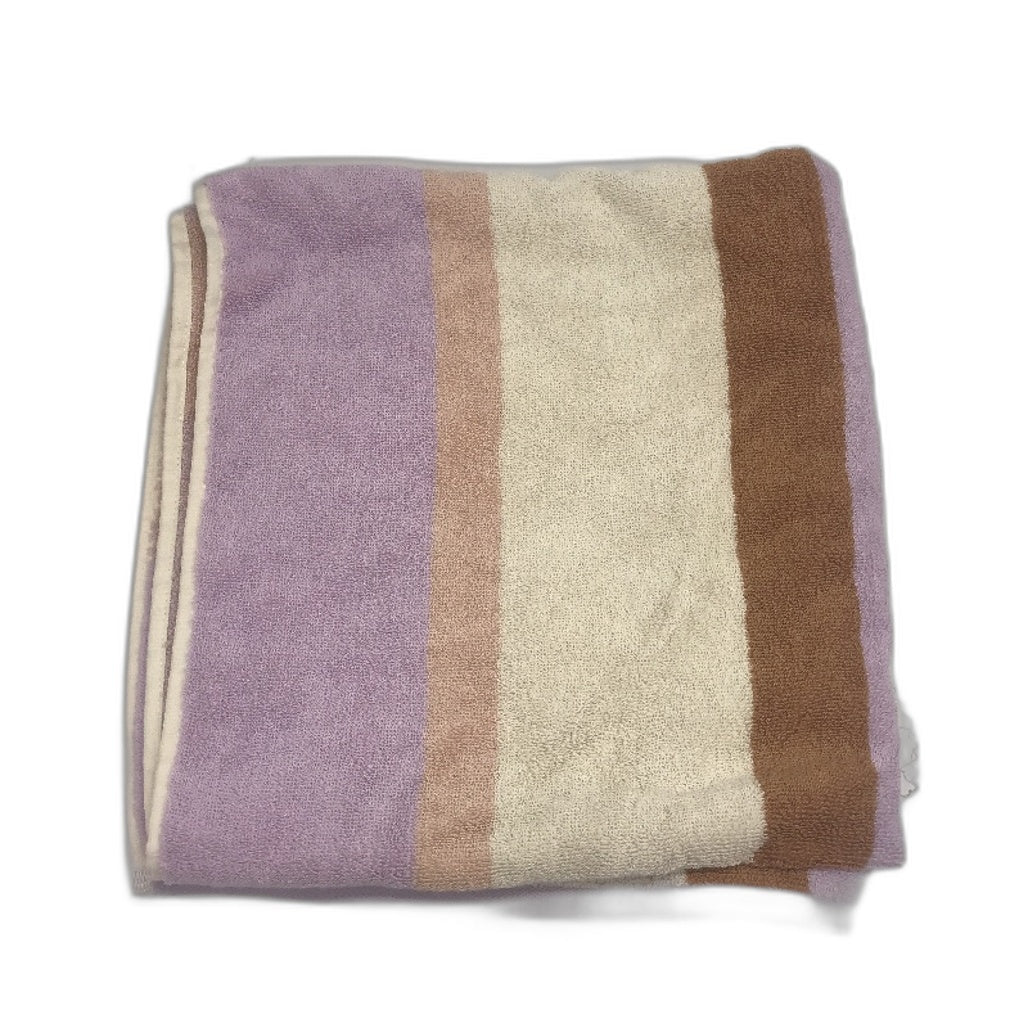 2pc Assorted Purple and Pink Kids Cotton Bath Towels 70x140cm NEW