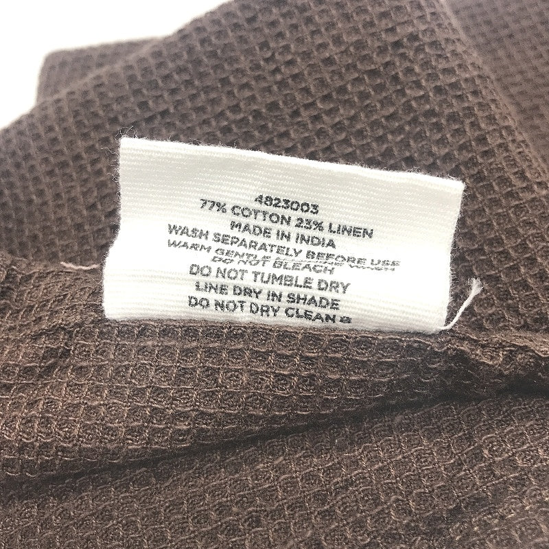 Seed Heritage 3pc Chocolate Brown Waffle Hand Towels 45x47cm NEW