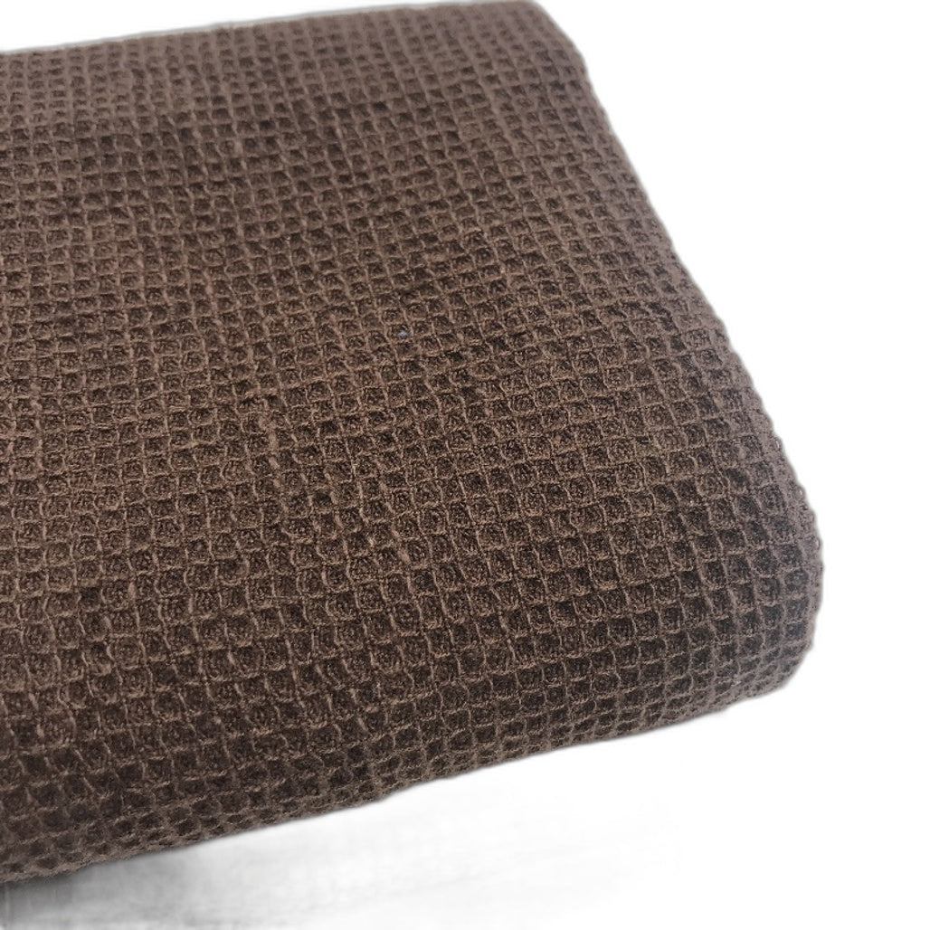 Seed Heritage 3pc Chocolate Brown Waffle Hand Towels 45x47cm NEW
