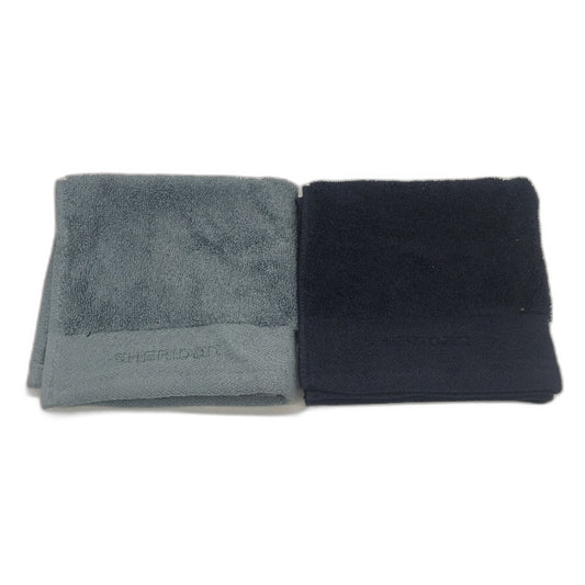 Sheridan 2pc Luxury Retreat Turkish Cotton Blue Face Towels 33x33cm NEW