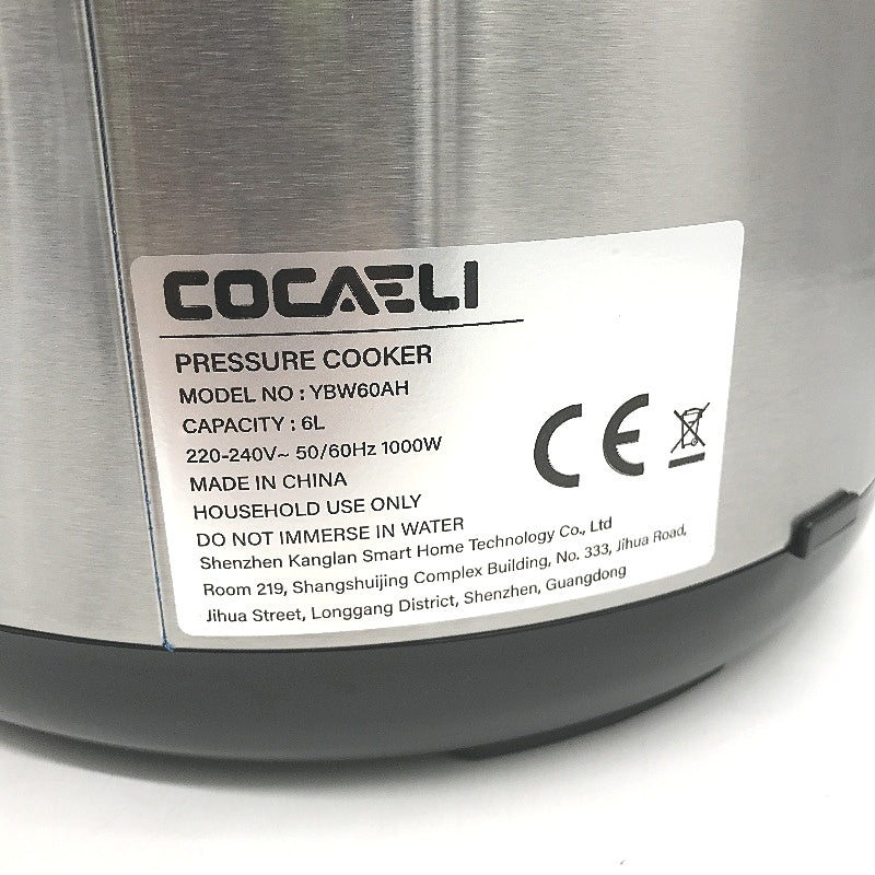 Cocaeli 13 in 1 6L Non Stick Stainless Steel Electric Pressure Cooker NEW
