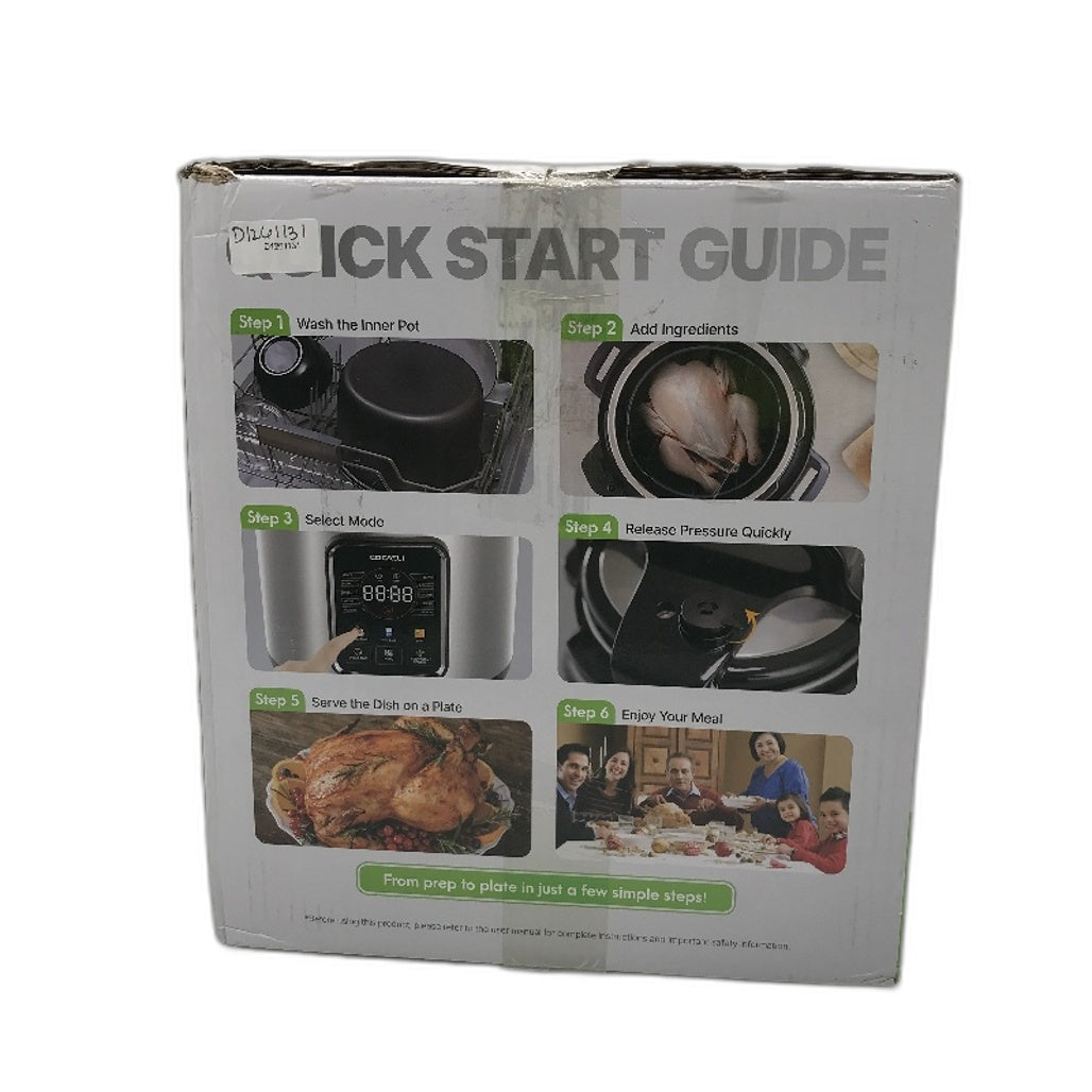 Cocaeli 13 in 1 6L Non Stick Stainless Steel Electric Pressure Cooker NEW