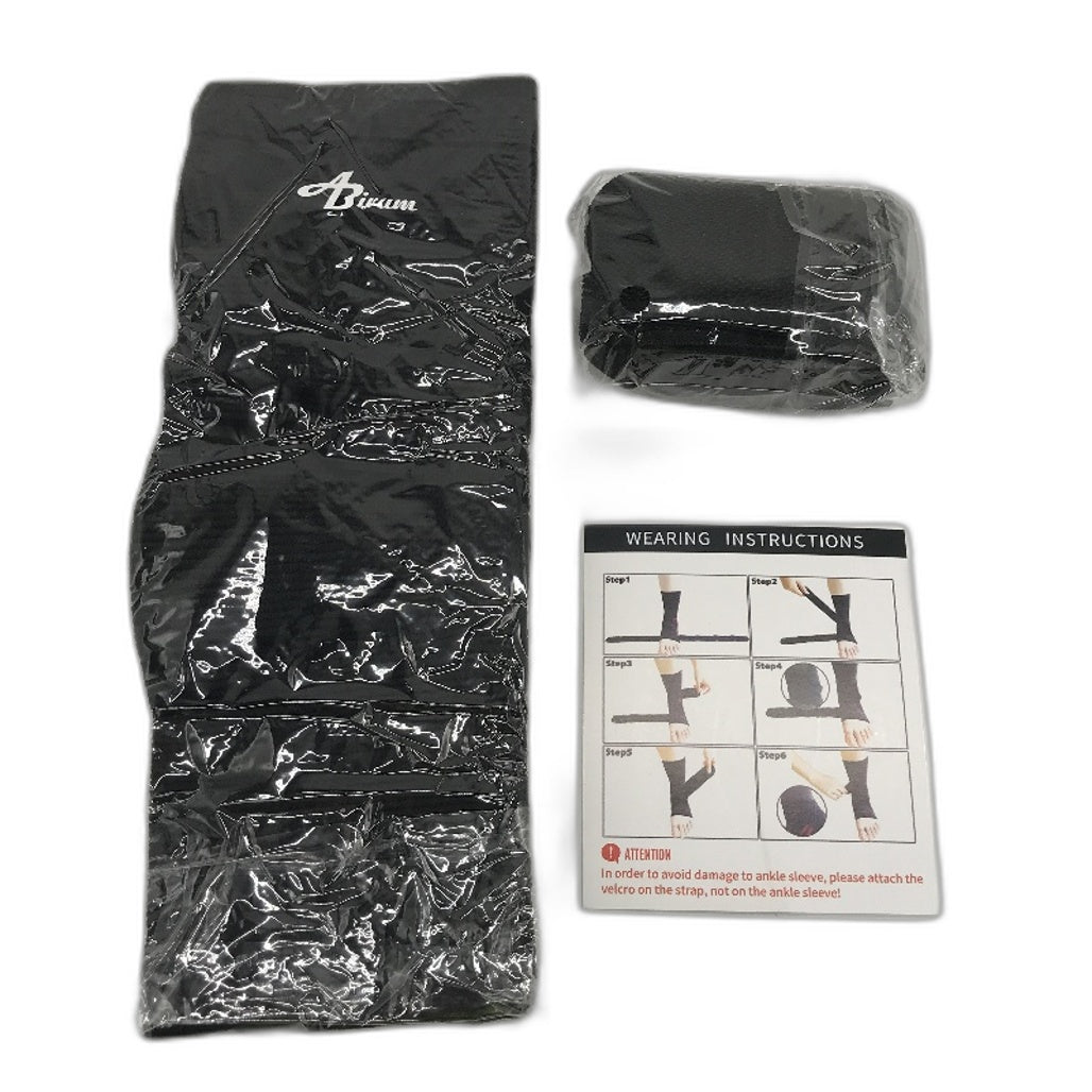 Versatile All Day Relief Black Compression Ankle Support Size Large NEW