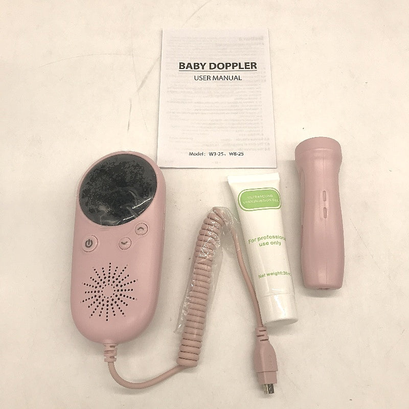 Lush Deluge W8-25 Baby Sound and Movement Monitoring Pink Fetal Doppler NEW