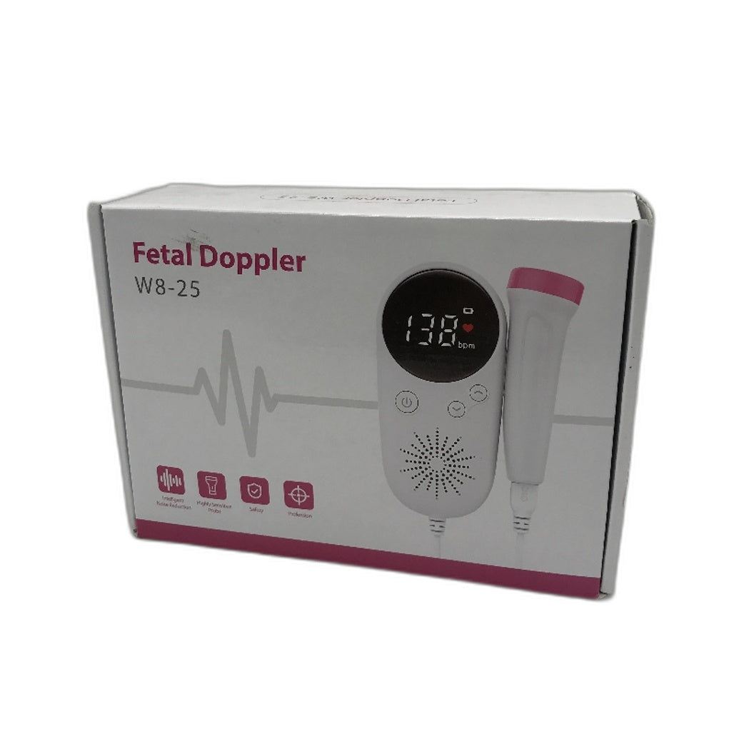 Lush Deluge W8-25 Baby Sound and Movement Monitoring Pink Fetal Doppler NEW