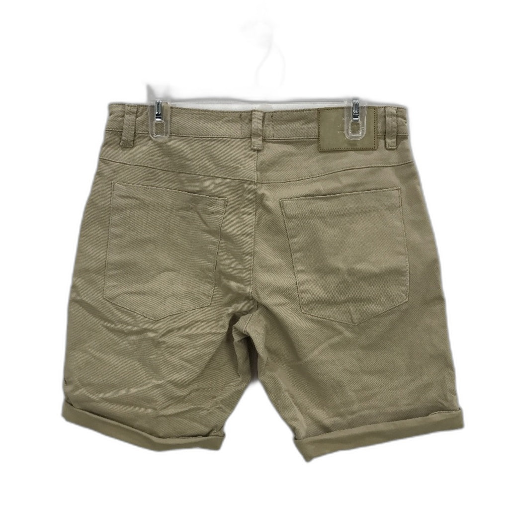 Neuw Cody Relaxed Waist Tapered Cotton Beige Shorts Mens Size 32 NEW