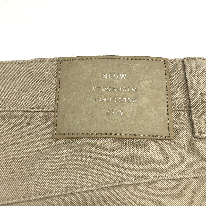 Neuw Cody Relaxed Waist Tapered Cotton Beige Shorts Mens Size 32 NEW