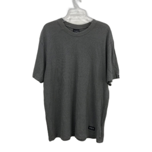Afends Organic Hemp Blend Grey Marle Loose Retro Tee Mens Size Large NEW