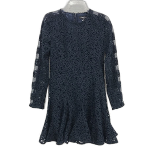 Forever New Josie Geo Lace Navy Lined Mini Dress Ladies Size AU 10 NEW