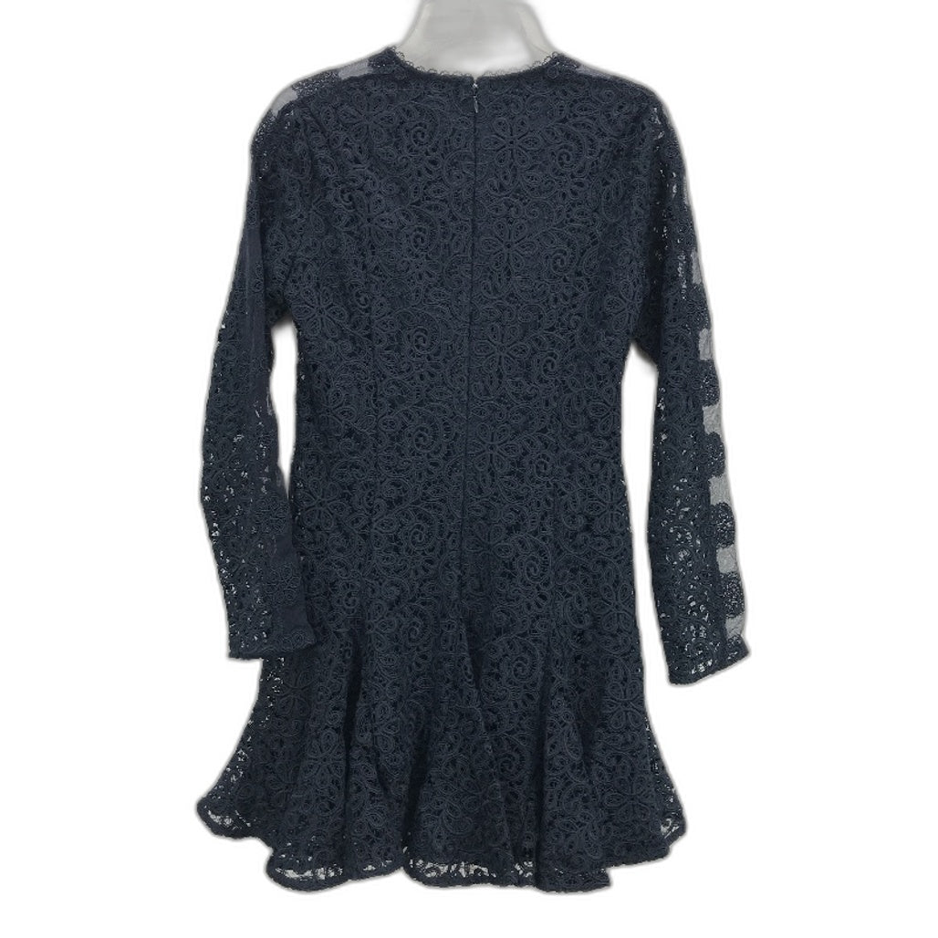 Forever New Josie Geo Lace Navy Lined Mini Dress Ladies Size AU 10 NEW