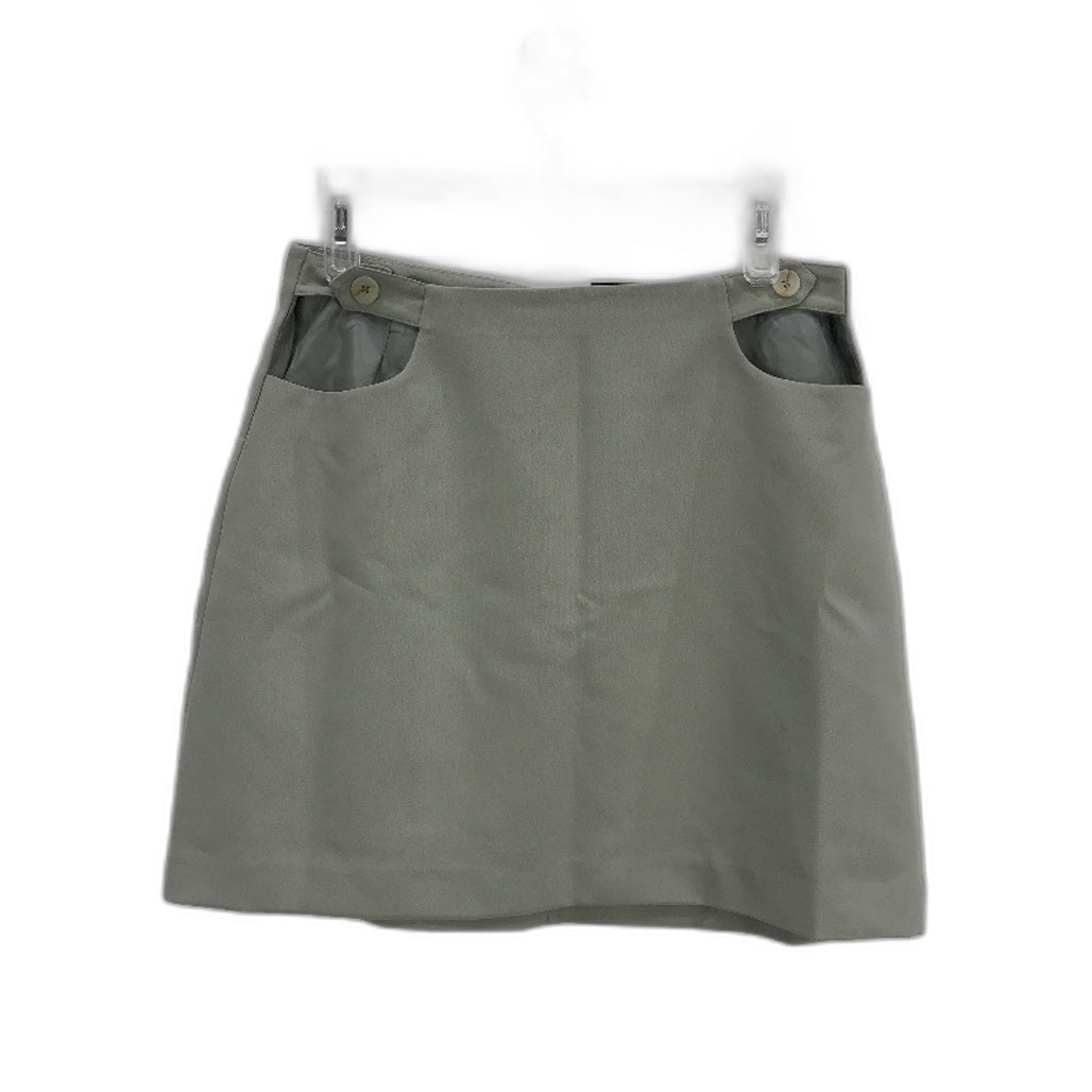 Alice in the eve Lori Cut Out Muted Green Mini Skirt Ladies Size Medium NEW