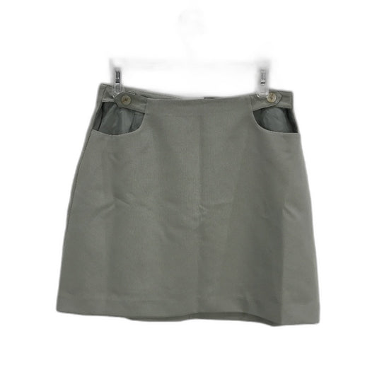 Alice in the eve Lori Cut Out Muted Green Mini Skirt Ladies Size Medium NEW