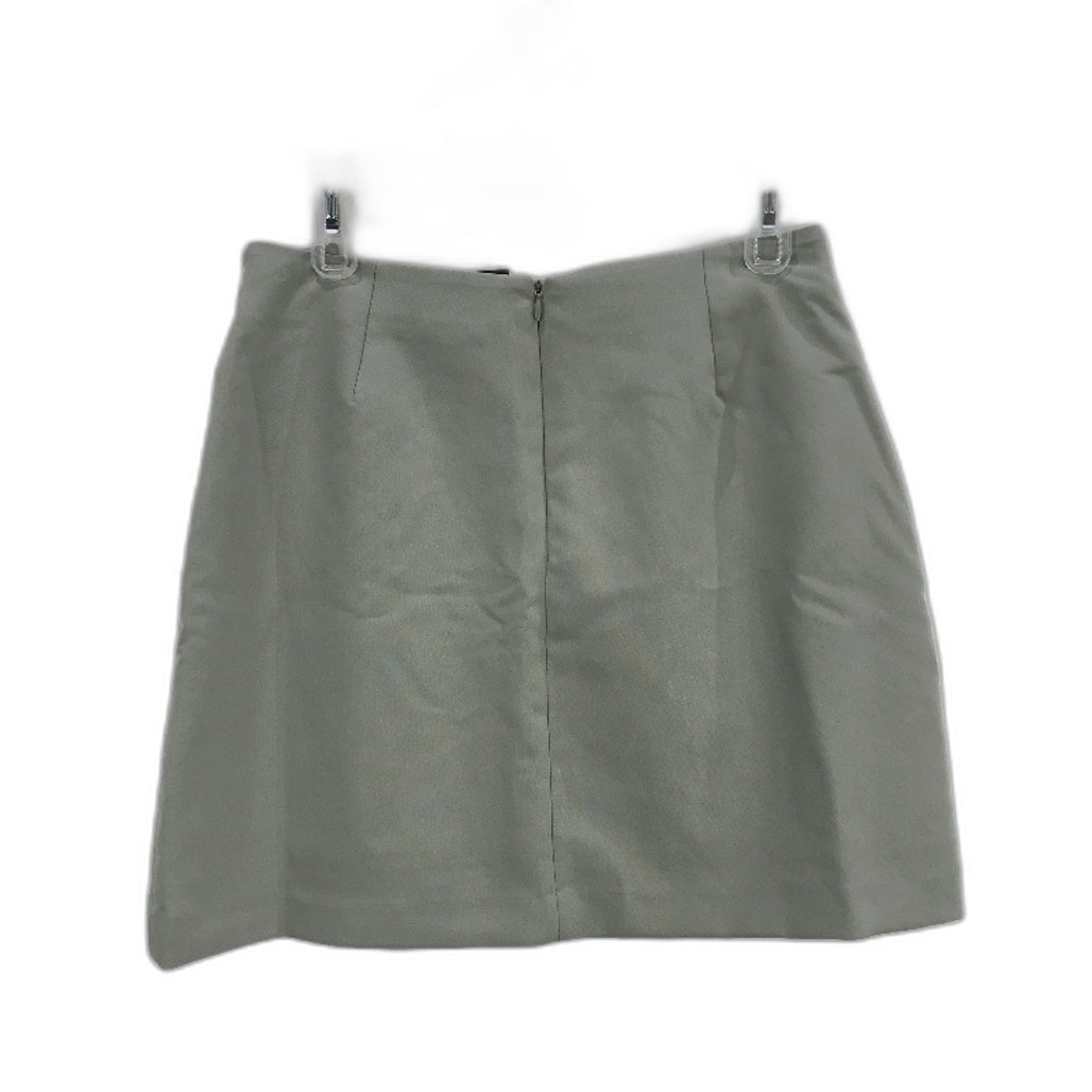 Alice in the eve Lori Cut Out Muted Green Mini Skirt Ladies Size Medium NEW