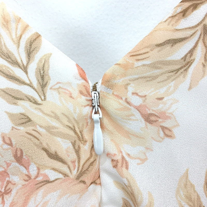 Ever New Long Sleeve Sheer Orange Floral Mini Dress Ladies Size AU 6 NEW