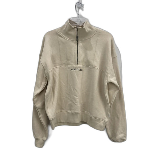 Subtitled Off White State Panelled Zip Front Fleeceboat Jumper Mens Size S NEW