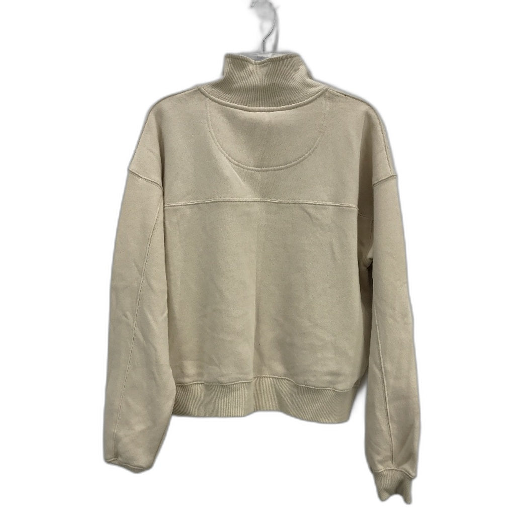 Subtitled Off White State Panelled Zip Front Fleeceboat Jumper Ladies Size S NEW