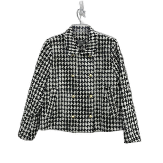 Tokito Black White Hounds Tooth Pattern Single Breast Jacket Ladies Size 10 NEW