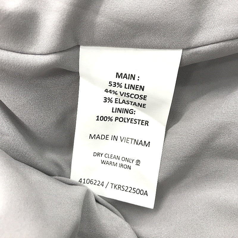Tokito Grey Marle Open Style Linen Blend Blazer Jacket Ladies Size 10 NEW