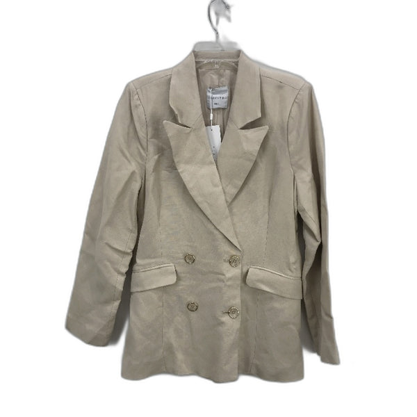 Tokito Stone European Linen Blend Button Up Blazer Jacket Ladies