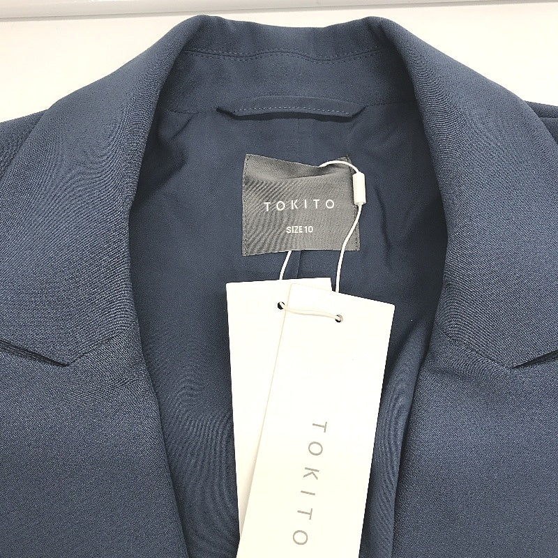 Tokito Blue Russet Dreams Button Up Blazer Jacket Ladies Size 10 NEW
