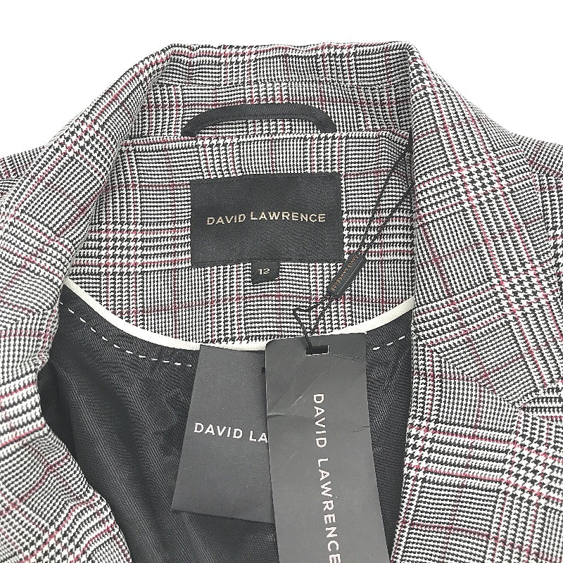 David Lawrence Grey Multi Mercier Longline Blazer Jacket Ladies Size 12 NEW