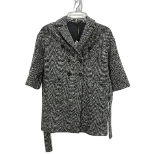 Brunello Cucinelli Italian Wool Blend Belted Half Sleeve Coat Ladies Size 6 NEW