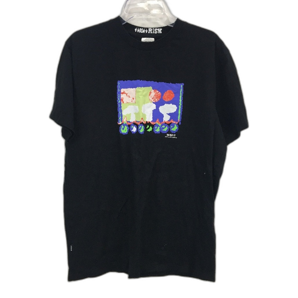 Misfit Mad Minds High Risk Printed Logo Black Classic Tee Unisex Size M NEW