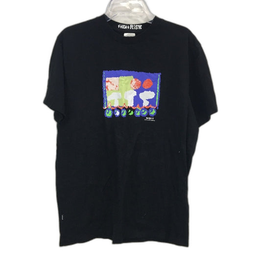 Misfit Mad Minds High Risk Printed Logo Black Classic Tee Unisex Size M NEW