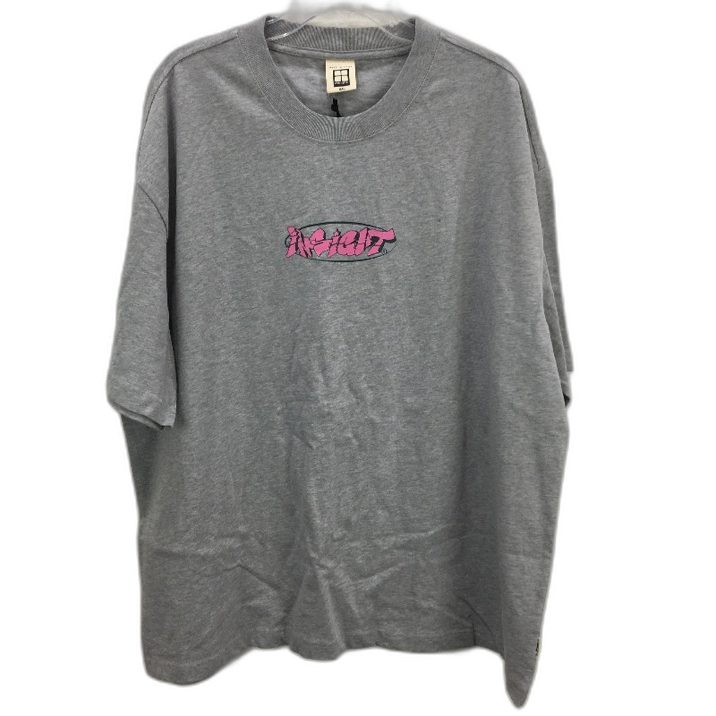 Insight Marle Grey100% Cotton FRA Pink Logo Classic Tee Mens Size 2XL NEW