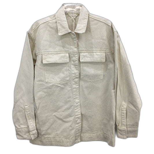 Subtitled Sand Cream Denim Myles Shacket Shirt Jacket Mens Size XS NEW