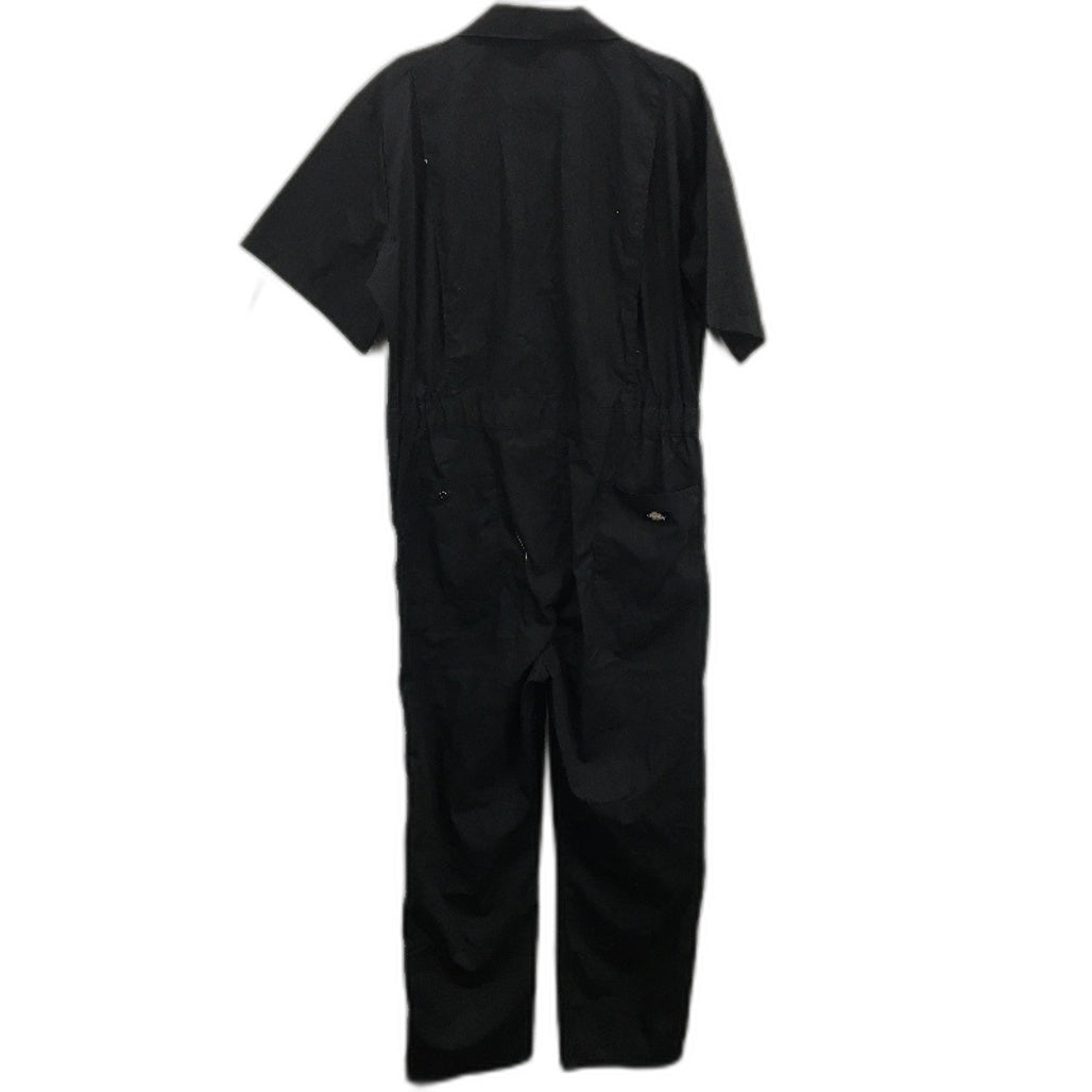 Dickies Short Sleeve Black Stain Release Elastic Waist Coverall Unisex Size L NEW