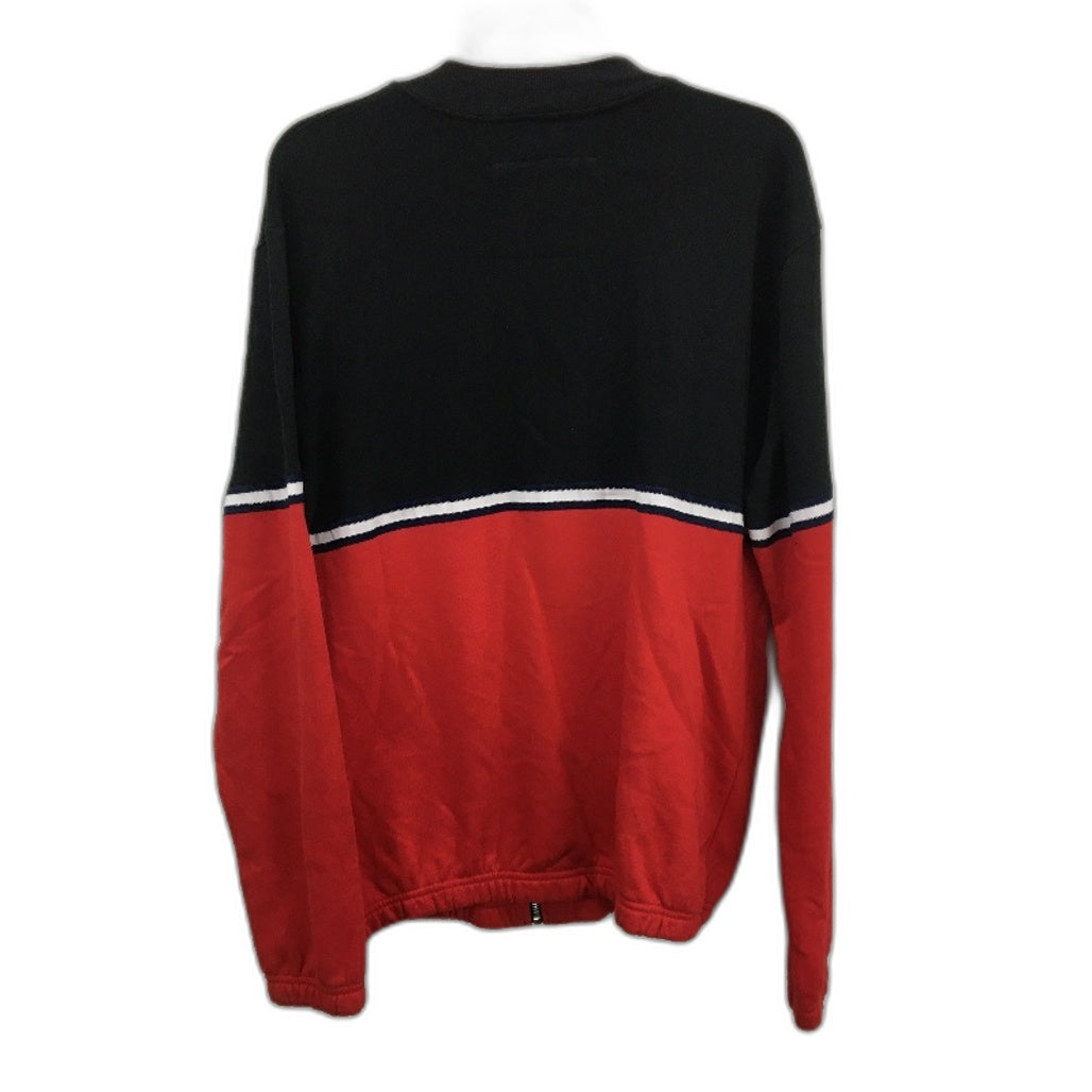 Abercrombie & Fitch Red & Black Zip Up Soft Jumper Mens Size Large NEW