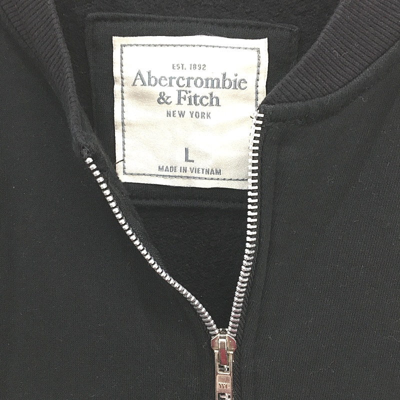 Abercrombie & Fitch Red & Black Zip Up Soft Jumper Mens Size Large NEW