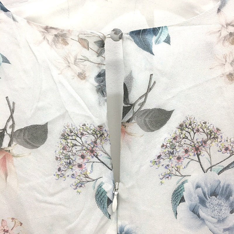 Forever New Flowy Floral Double Layered White Mini Dress Ladies Size AU 8-10 NEW