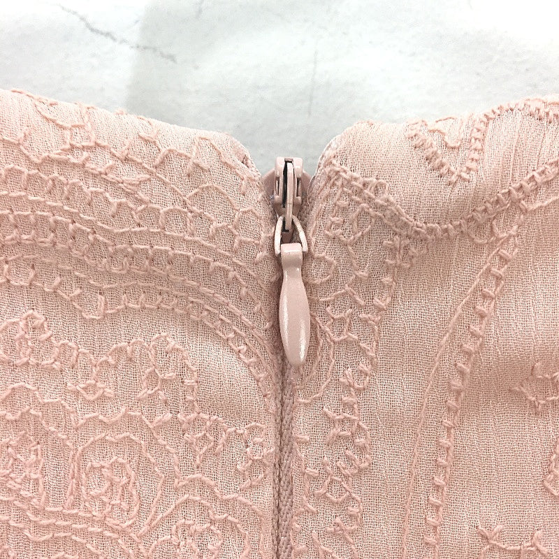 Forever New Esmerelda Embroidered Pink Belted Lined Dress Ladies Size AU 10 NEW