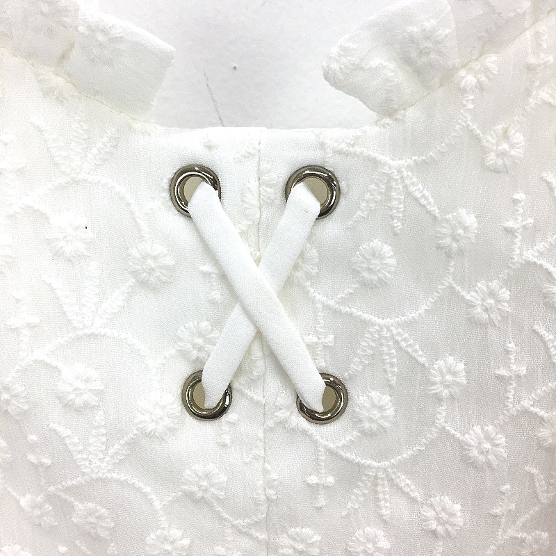 Forever New Corrie Embroidery White Corset Playsuit Ladies Size AU 10 NEW
