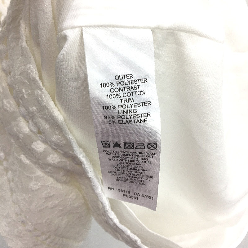 Forever New Corrie Embroidery White Corset Playsuit Ladies Size AU 10 NEW