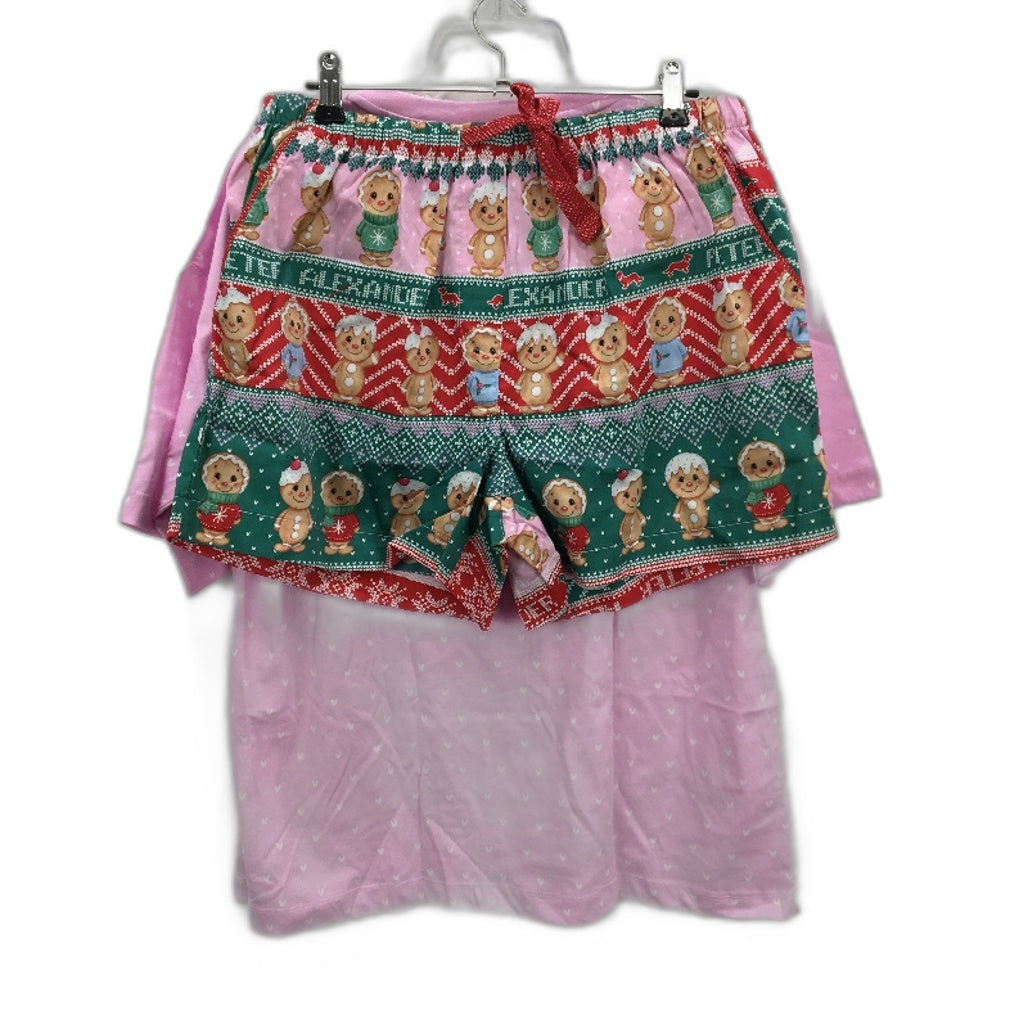 Peter Alexander Christmas Gingerbread Shortie Pyjama Set Ladies Size Large NEW