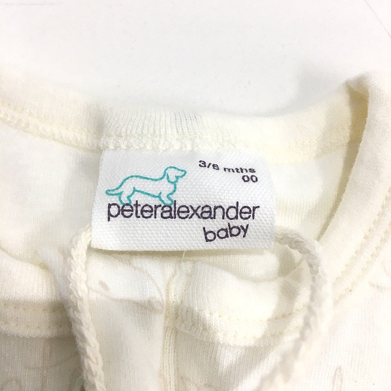 Peter Alexander Penny Organic Cream Baby Onesie Unisex Size 3-6 Months NEW