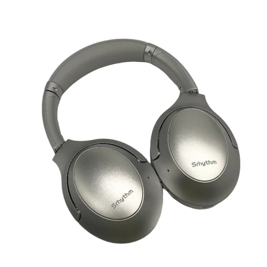 Srhythm NiceComfort 45 Hybrid Noise Cancelling Wireless Headphones in Silver NEW