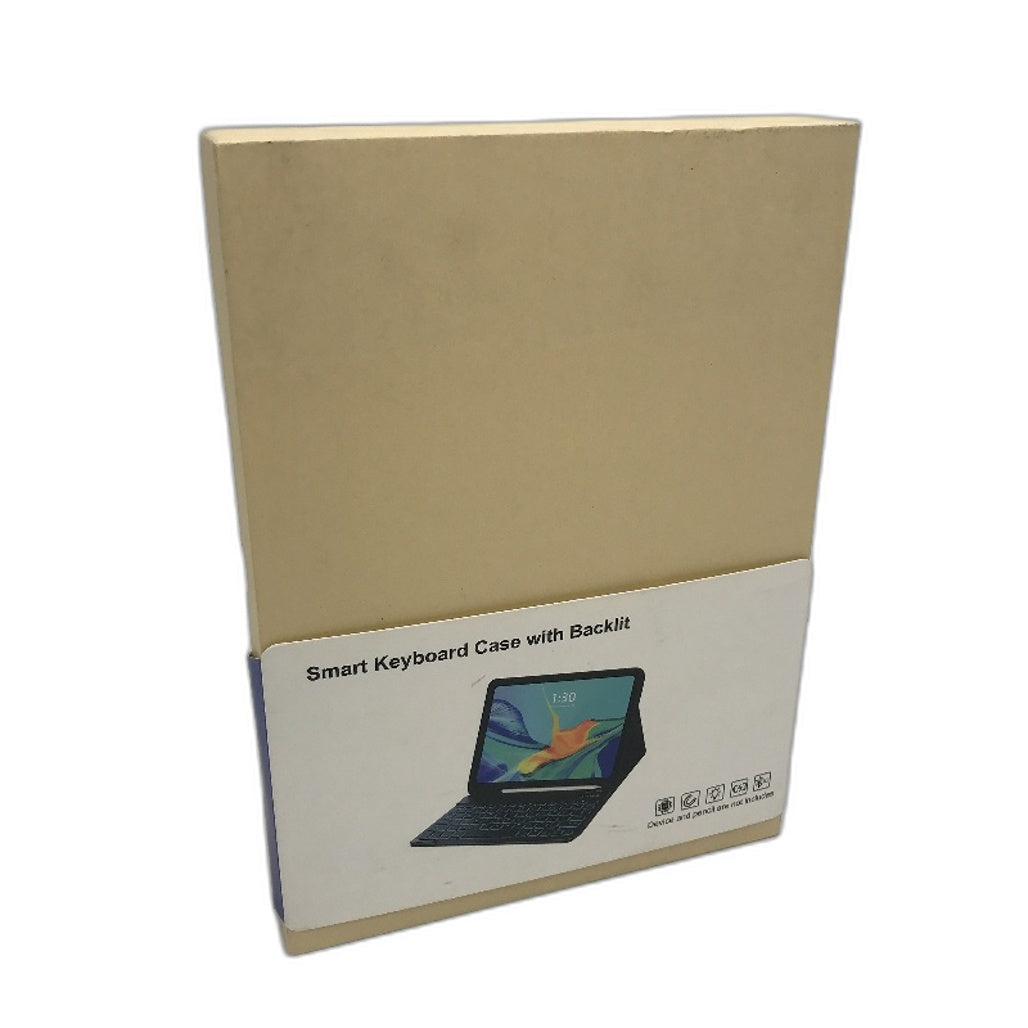 Ipad 10.2 Inch Smart Detachable Backlit RGB Keyboard Silicone Case in Pink NEW