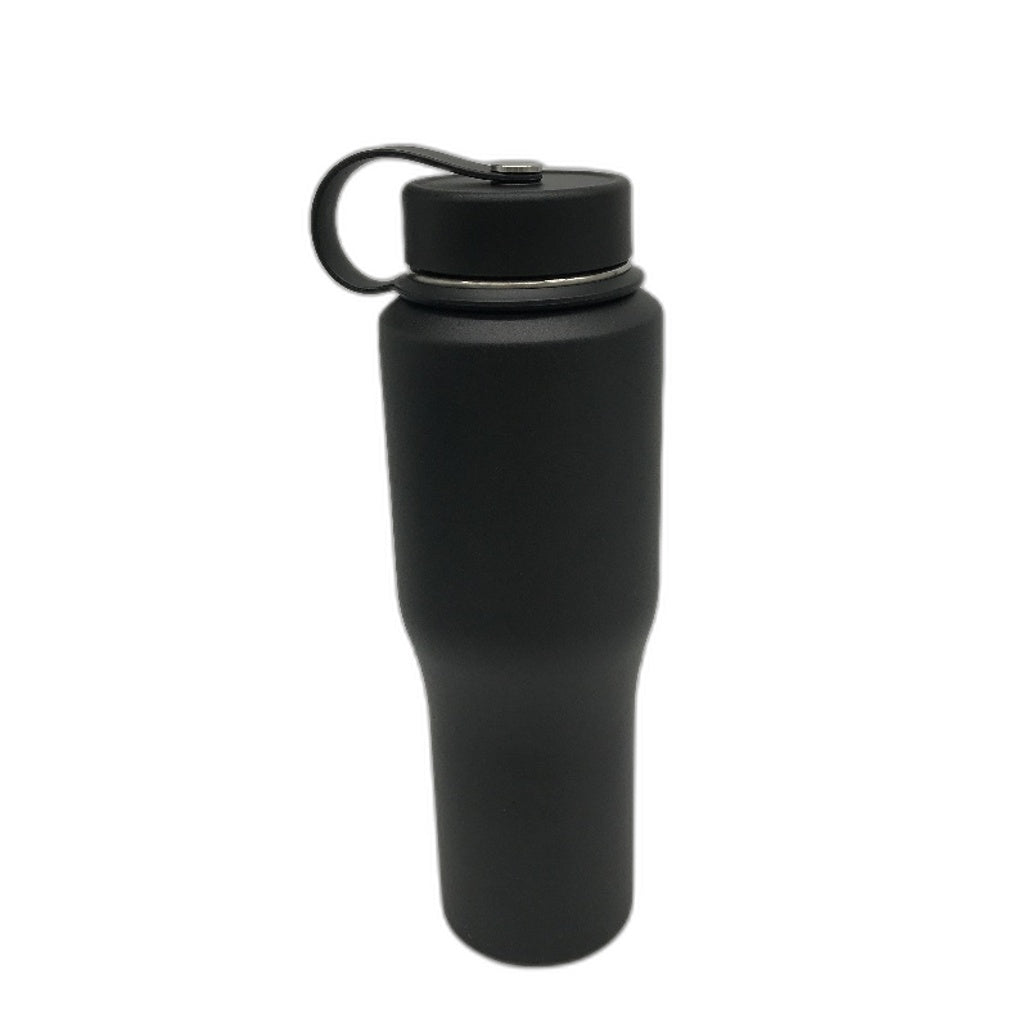 BUZIO 32oz Trophy Series Stainless Steel Water Bottle in Solid Black NEW
