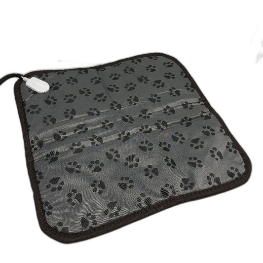 Grey Paw Print Pet Electric Square Heating Pad 45x45cm DEMO