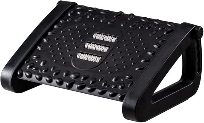 Ergonomic Under Desk Pressure Relief Massage Surface Office Foot Rest NEW