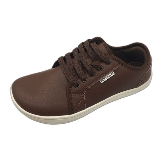 Hobibear Wide Width Minimalist Barefoot Brown Zero Drop Shoes Unisex EU 37 NEW