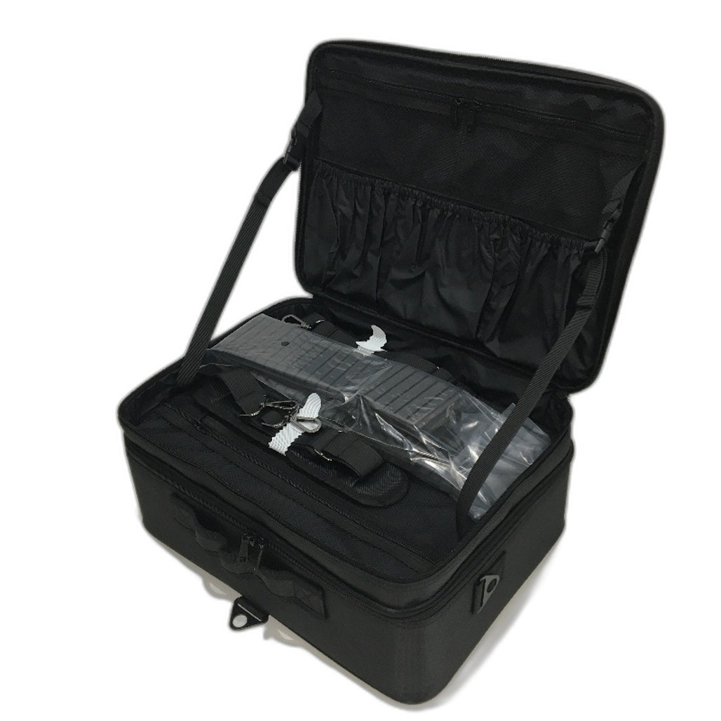 Relavel Black Multi Adjustable Compartment Travel Professional MakeUp Case NEW