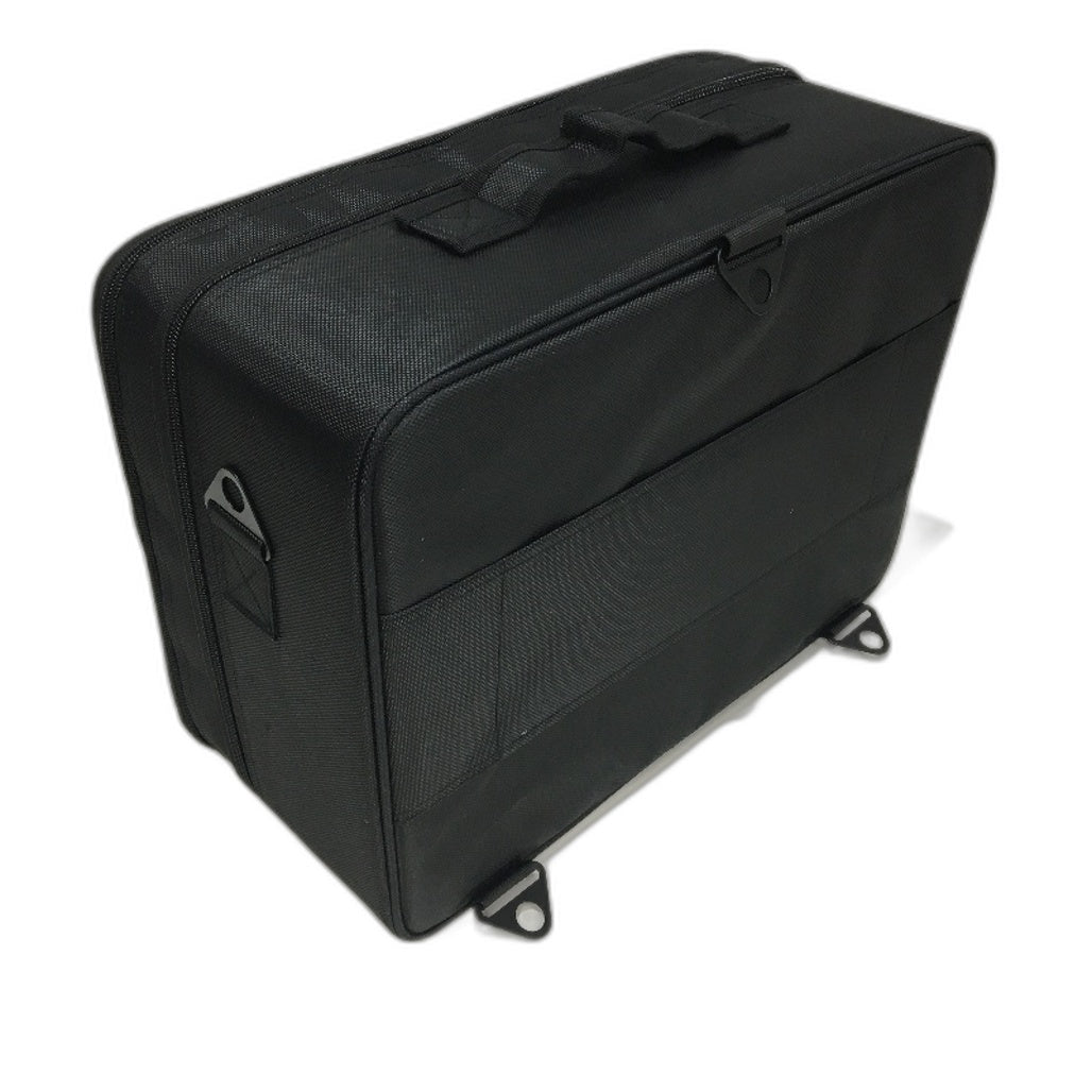 Relavel Black Multi Adjustable Compartment Travel Professional MakeUp Case NEW