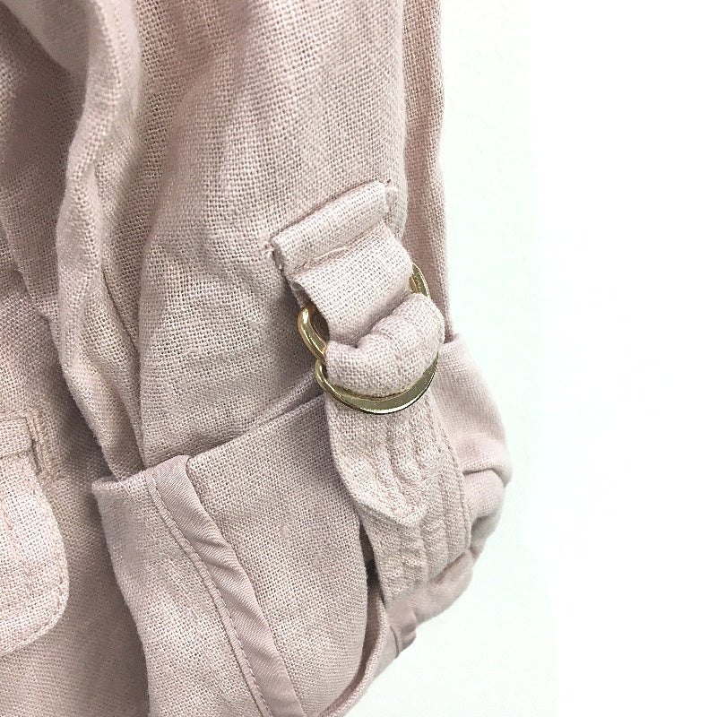 Just Jeans Blush Pink Linen Blend Lightweight Blazer Jacket Ladies Size 8 NEW