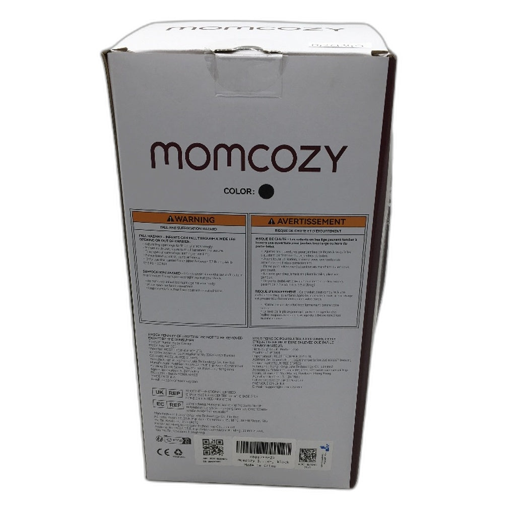 Momcozy Black Cotton 3 in 1 Lumbar Support Handsfree Baby Carrier 3-24Months NEW