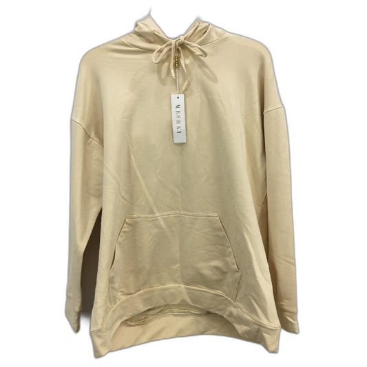 Meshki Arletta Sand Yellow Lightweight Loopback Hoodie Jumper Ladies Size S NEW